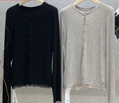 海燕家新款 打底衫 羊毛混纺圆领蕾丝瘦身1208