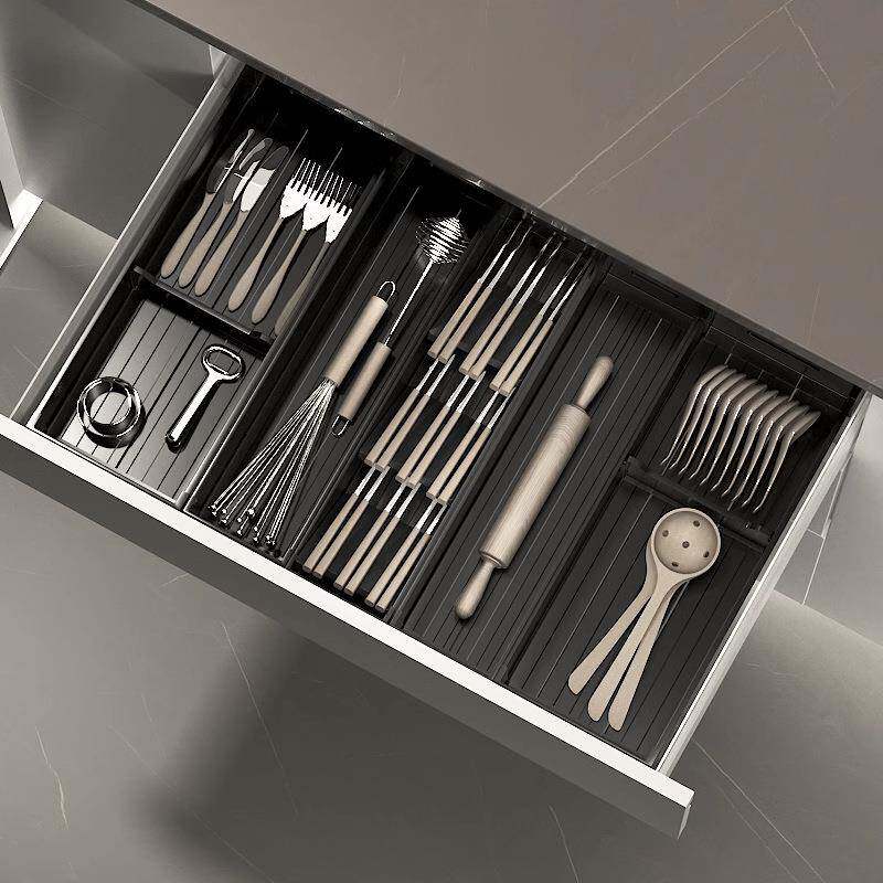 厨房抽屉收纳分隔内置橱柜内碗碟收纳架碗筷盘子收纳盒餐具放碗架,厨房/烹饪用具,抹布架/厨房清洁收纳架,淘宝优惠券,粉丝福利购,淘宝优惠卷