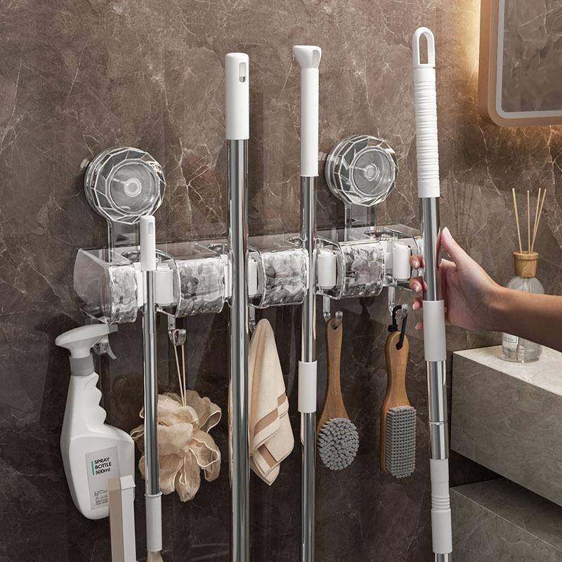 高品质吸盘式挂钩免打孔拖把夹卫生间收纳吸盘强力扣壁联排挂钩,收纳整理,挂门置物架,淘宝优惠券,粉丝福利购,淘宝优惠卷