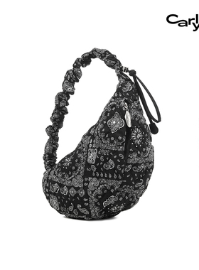 Carlyn PAISLEY COZY 韩国经典佩斯利印花拉链云朵包单肩包