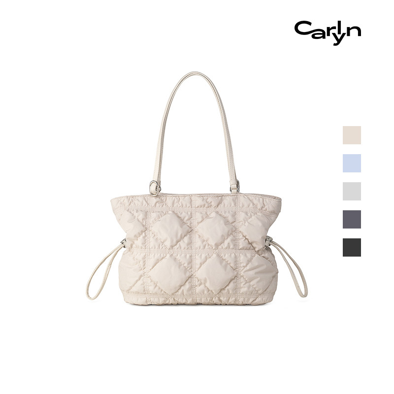 Carlyn DAPE S 2026春夏新款韩国小号抽绳手提单肩云朵福袋托特包