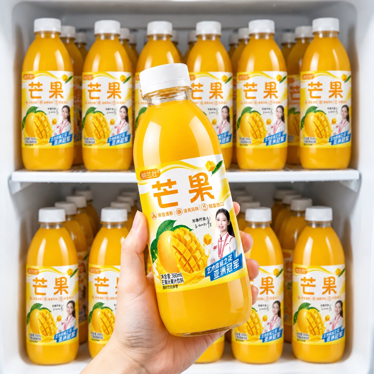 【24瓶整箱】正宗芒果汁360ml*24瓶果味浓郁0脂肪畅饮风味饮品