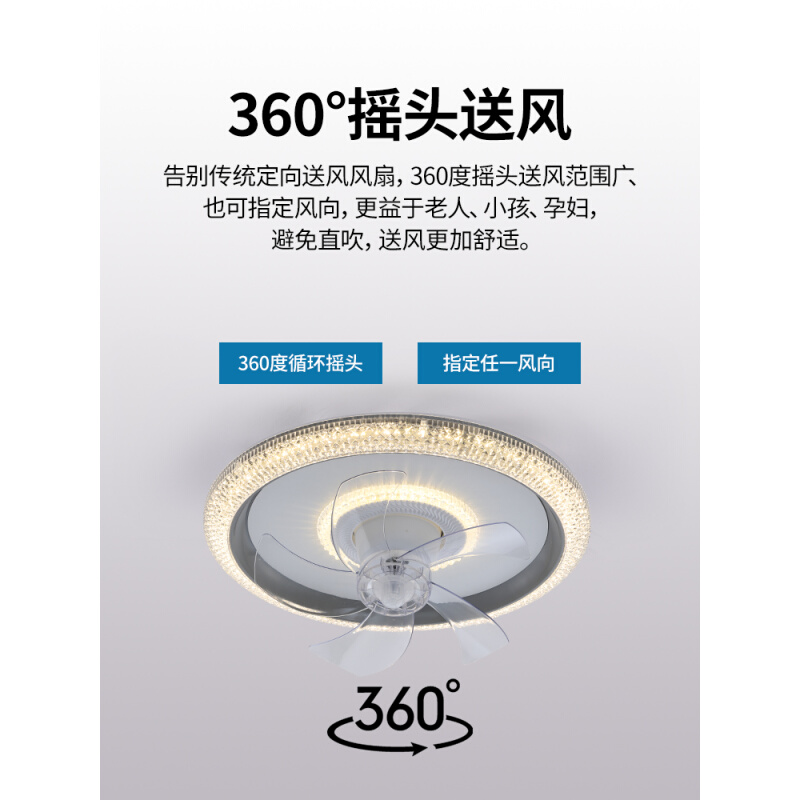 20顶23新款风扇网483灯360度摇头儿房餐厅客厅吸红卧室变频童电风