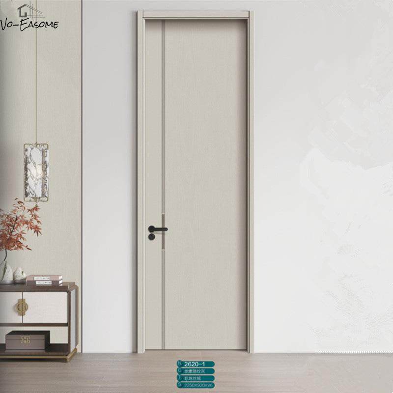 工厂2024年新款橡木碳晶门防潮防水新中式套装木门室内门房间酒店