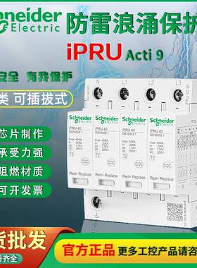 浪涌保护器IPRU4P40kA防雷器电涌2P20kA3P65kA3P+N10kA