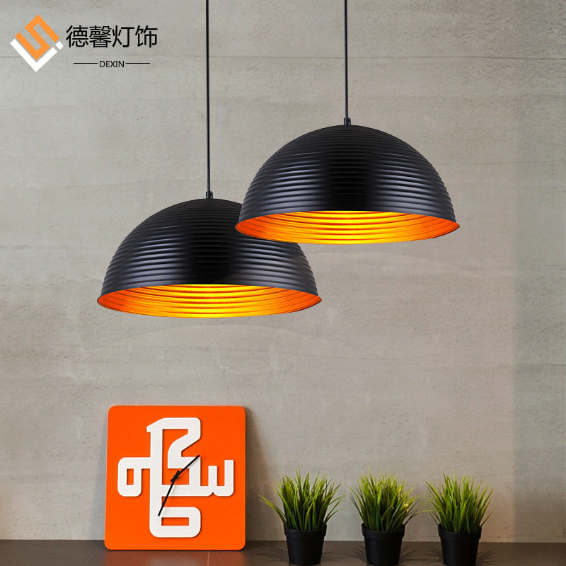 批发现代半圆个性创意灯具酒店茶楼包房过道彩色铝材餐厅LED吊灯