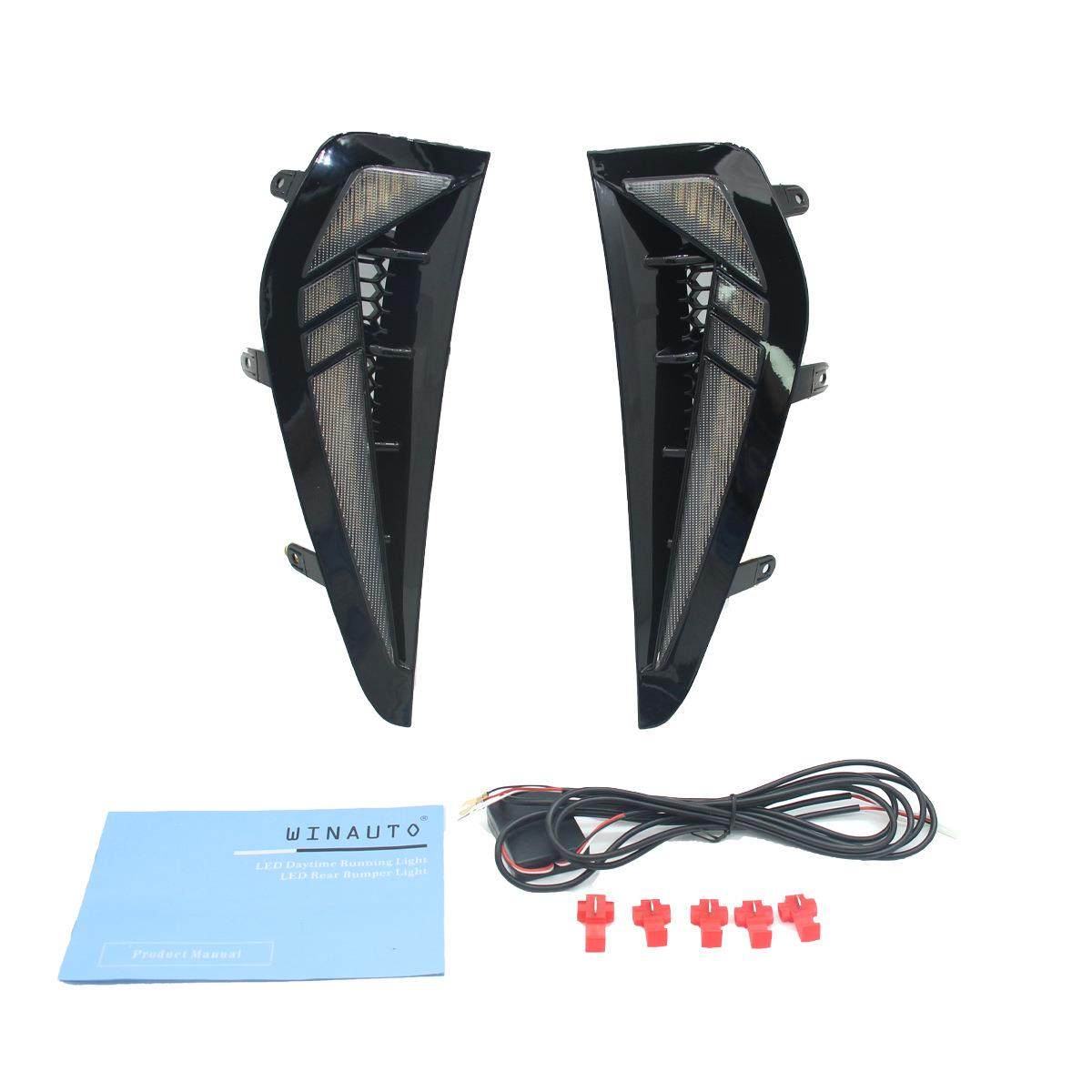 适用于道奇公羊RAM1500TRX21-24双色日行灯叶子板灯改装转向灯