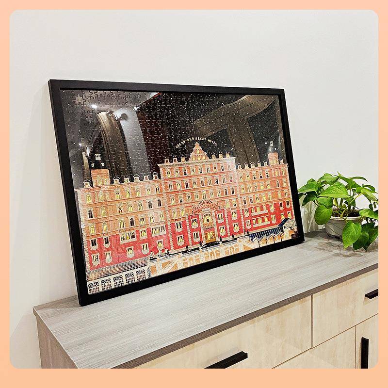 ◍拼图相框框架装裱实木简约50x7075厘米画框70x100cm挂墙定