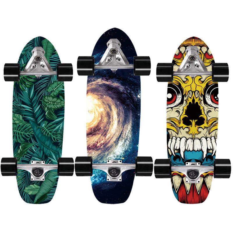 陆地冲浪滑板CX7桥东北枫刷街初学者模拟冲浪滑雪练习板74CM