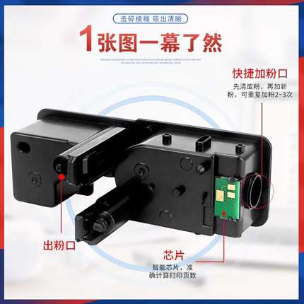 适用TK5246京瓷M5525cdn粉盒ECOSYS P5025打印机墨盒碳粉匣墨粉盒