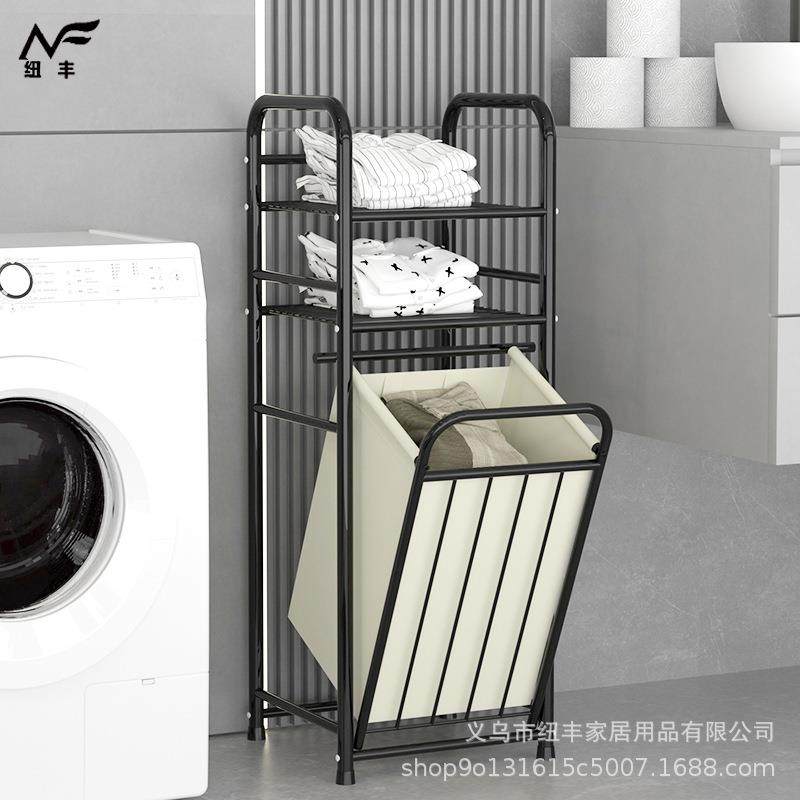 脏衣篮脏衣篓收纳层架拼接铁艺卫生间洗衣架多功能置物架架子