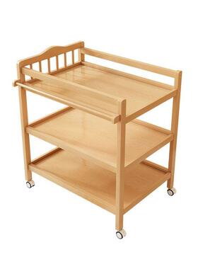 尿布台实木婴儿护理换尿片洗澡架子新生宝宝抚触换尿不湿直销