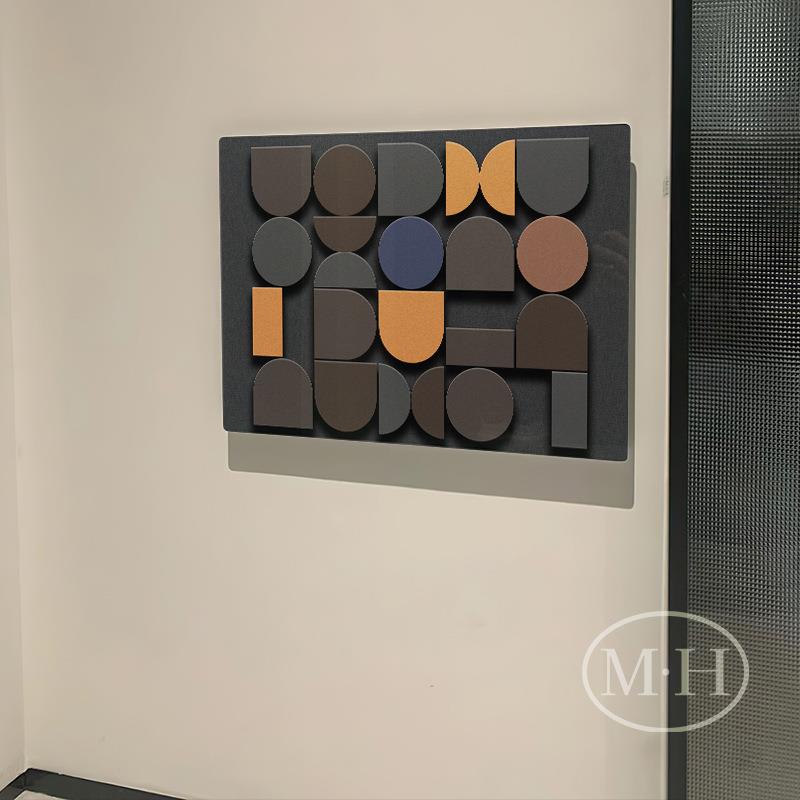 61K3极简超薄电表箱装饰画立体几何抽象配电箱遮挡极薄电闸箱餐厅