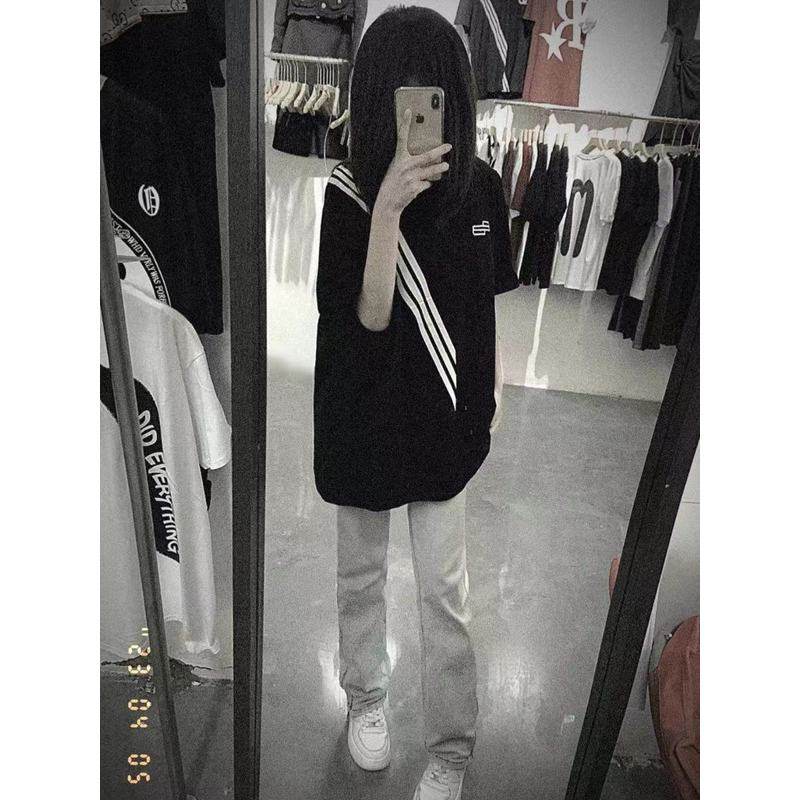 韩版ins学院风夏天衣服休闲拼T恤