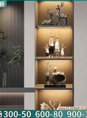 轻奢高级感玄关餐边柜摆件家居客厅酒柜电视柜装饰品乔迁新居礼品