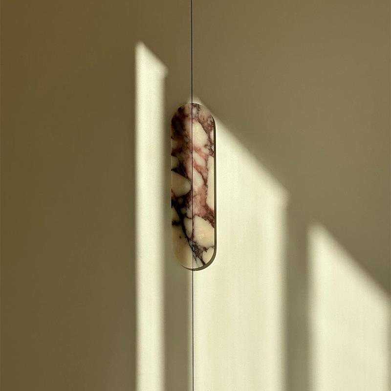 Jimin 法式侘寂风天然大理石高档柜门拉手别墅样板间大户型门把手