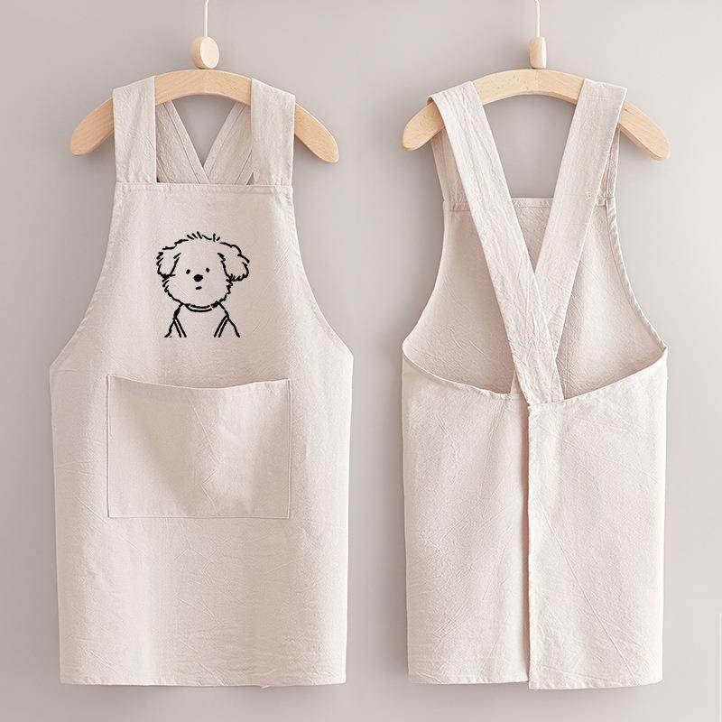 儿童可爱棉麻透气围裙画画棉布小孩围腰烘焙亲子手工课,家庭/个人清洁工具,围裙套装,淘宝优惠券,粉丝福利购,淘宝优惠卷