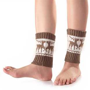 脚脖套针织保暖秋冬护脚踝套护脚腕套针织鞋套袜套护脚后跟护足套