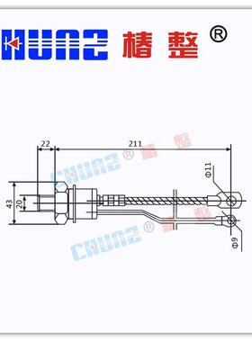 椿整CHUNZ 螺旋式三极管KP200A 1600V可控硅晶闸管3CT200A100A300