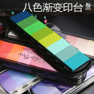 。正品 美国Clearsnap ColorBox加长林肯渐变印台橡皮章/手帐印台