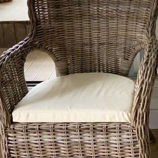 大藤椅防水户外u形藤椅坐垫u型餐椅垫I定制现代纯色简约沙发垫套