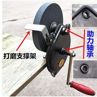 家用小型磨刀机工业级手动剪刀抛光机抛光轮磨光机 手摇砂轮机台式