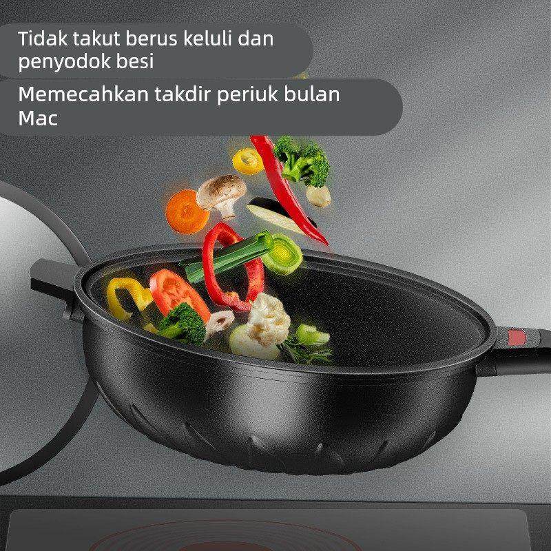 微压炒锅麦饭石不粘锅炒锅微压炒菜锅家用不沾平底锅炉灶通用,厨房/烹饪用具,炒锅,淘宝优惠券,粉丝福利购,淘宝优惠卷