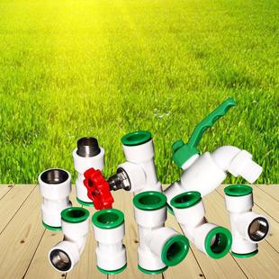 PPR直插式快速接头PE塑料给水管快速抢修神器32双垫1寸高密封管件