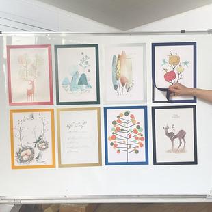 免打孔磁性画框装 裱收纳展示背景 相框贴墙a3A4展示装 裱照片贴A5装