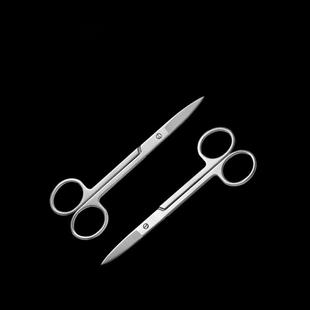 不锈钢解剖剪刀甲虫标本昆虫标本组织实验室生物解剖直头弯头剪子