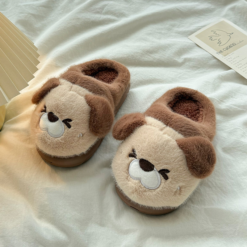 日本品质儿童棉拖鞋女童2025新款秋冬季卡通可爱动物保暖居家棉拖