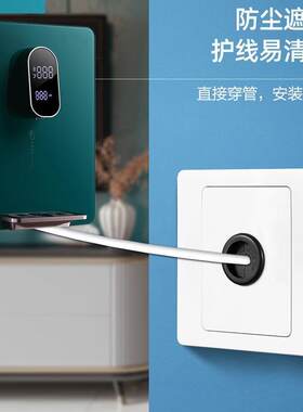 净水器管线 线机2分3分水管线 线软管墙面洞口盖板单孔穿线 线插