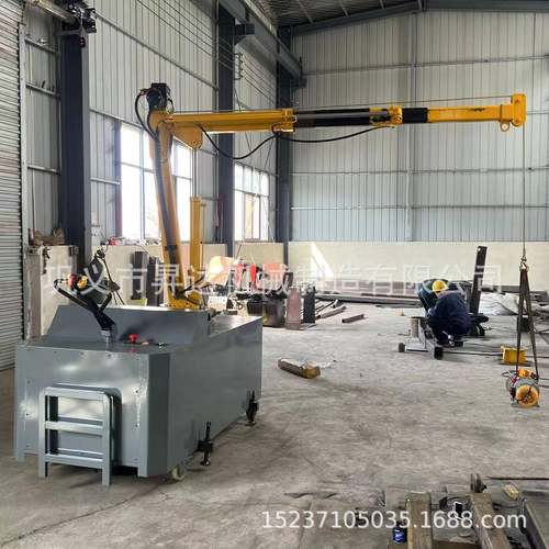 移动折叠升降机电动液压小吊机建筑装修吊沙子水泥2吨起重升降机