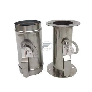 。304不锈钢手动风阀 风管阀门风管蝶阀止回阀圆形方形风量调节阀