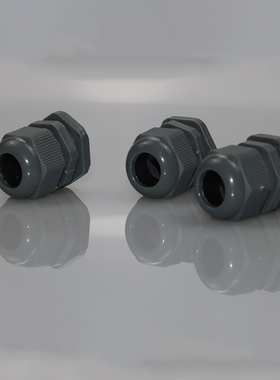 。灰色PG格兰头尼龙防水接头按钮盒接头重载连接器接头PF7PG9PG13