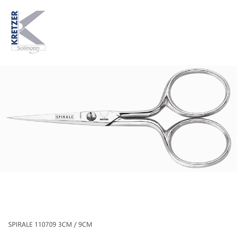 。KRETZER 绣花剪刀 SPIRALE 10709 工业安全剪刀工厂用剪刀