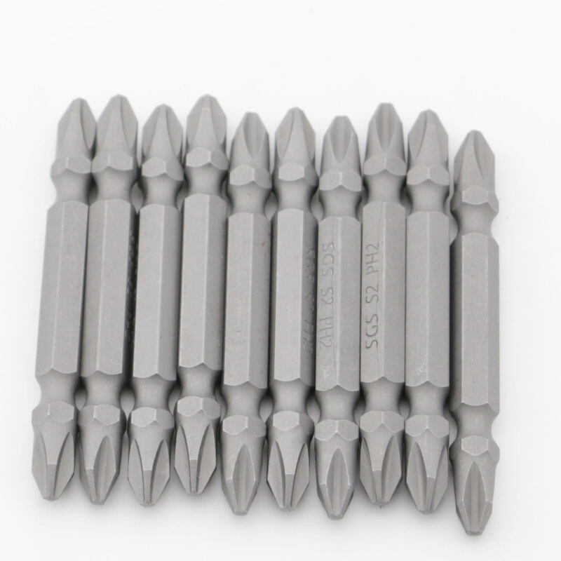 。SGS十字电钻批头 电动螺丝刀批咀起子头 双头强磁性风批嘴加长P