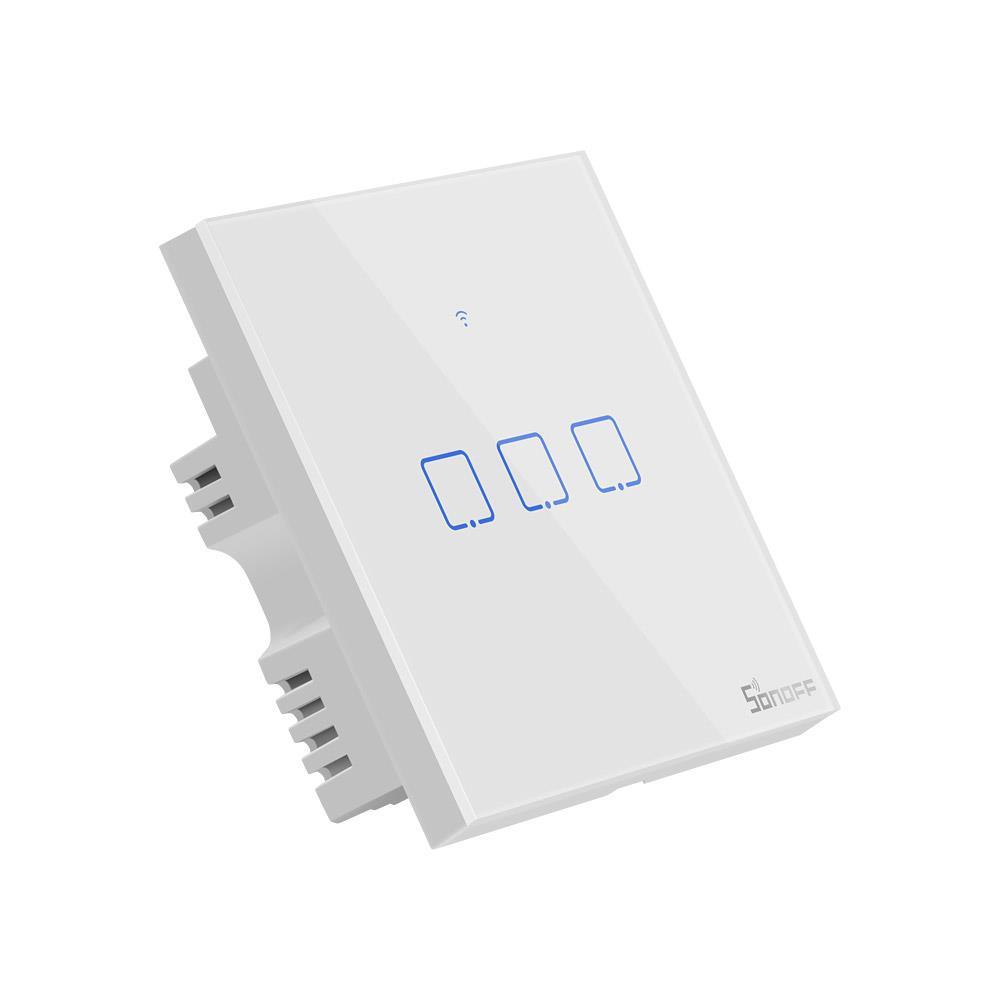 Sonoff T1 UK 1 2 3C wifi墙壁触摸智能开关语音远程控制定时