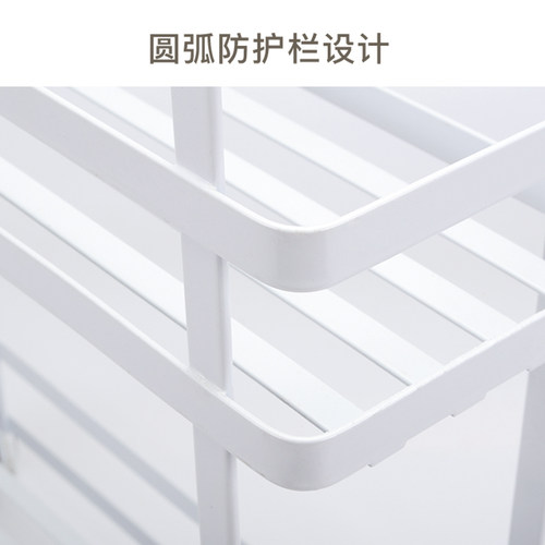 厨房夹缝置物架落地多层12cm宽的窄冰箱缝隙架靠墙侧调料收纳架子