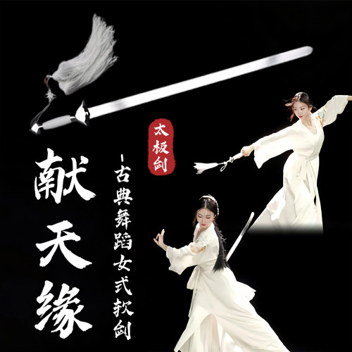 献天缘同款剑花练习剑软剑