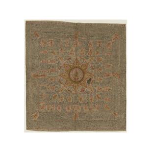 敦煌 经文法藏大佛頂如來頂髻白蓋陀羅尼神呪经微喷复制挂画绢布