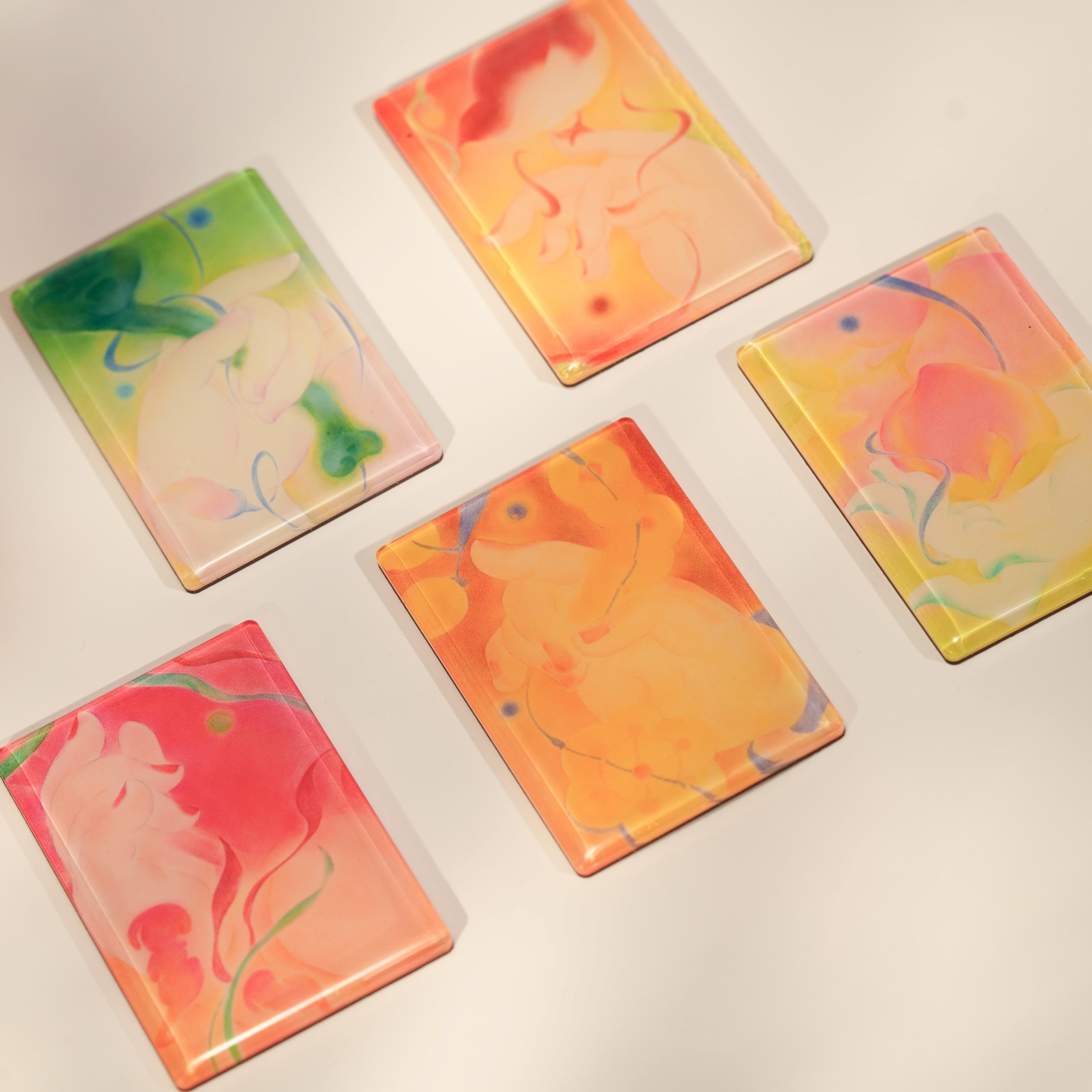 脆枣子《福禄寿喜财》冰箱贴