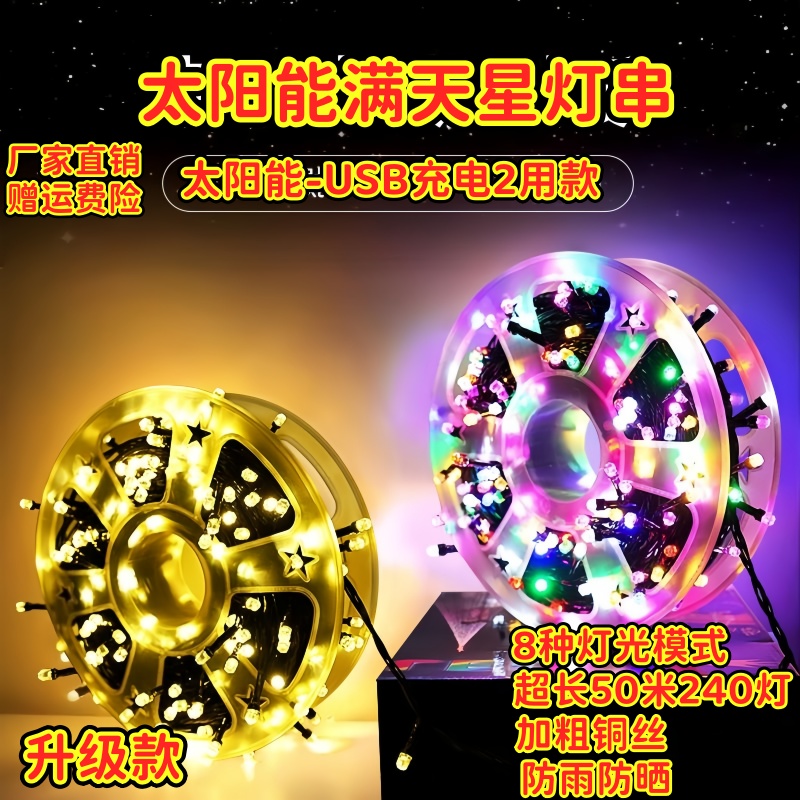 满天星灯串高透灯珠户外露营装饰