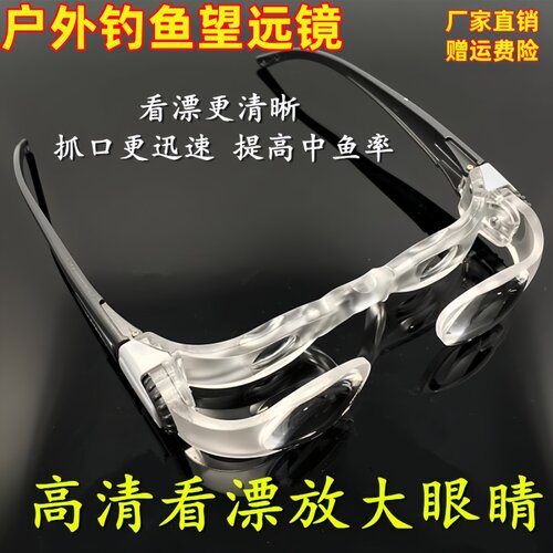 户外钓鱼眼镜看漂专用望远镜头戴