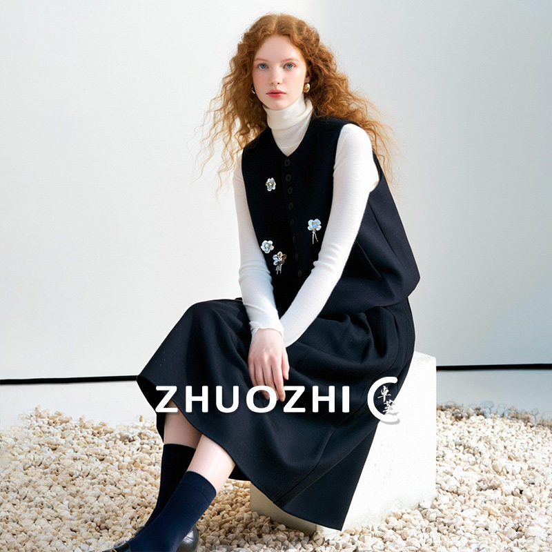 【爆款】卓芝轻奢无袖马甲半身裙套装2025秋冬新款小香风两件套女,女装/女士精品,时尚套装,淘宝优惠券,粉丝福利购,淘宝优惠卷