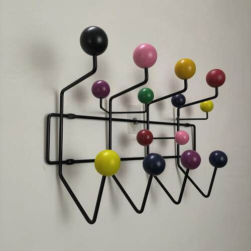 美国设计师Eames hang it all衣帽架彩色球轻奢时尚随意挂钩时尚