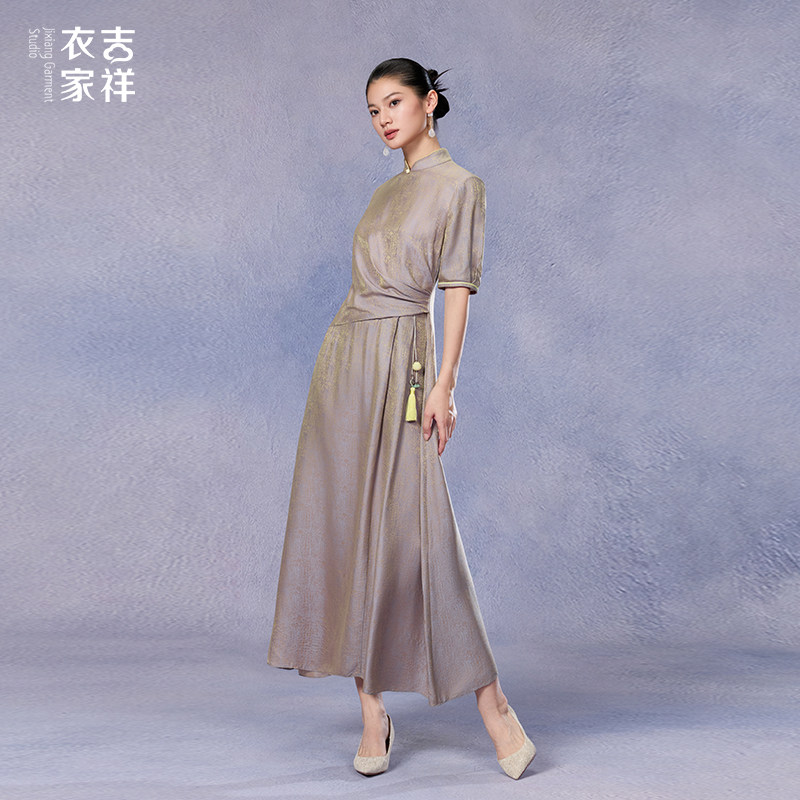 吉祥衣家新中式女装日月夕连衣裙图片