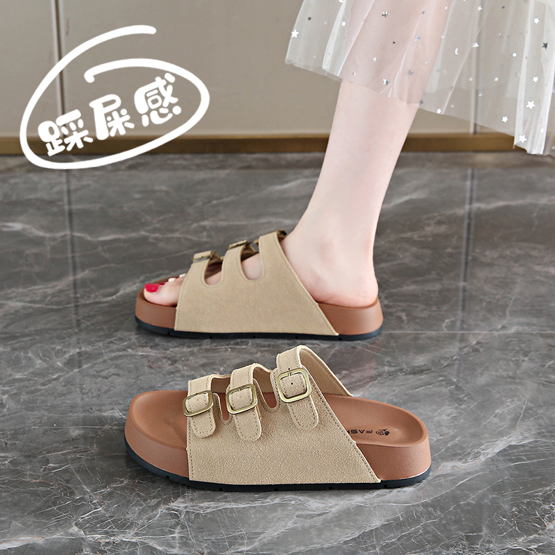 达夫妮高级感吐司勃肯拖鞋女夏季