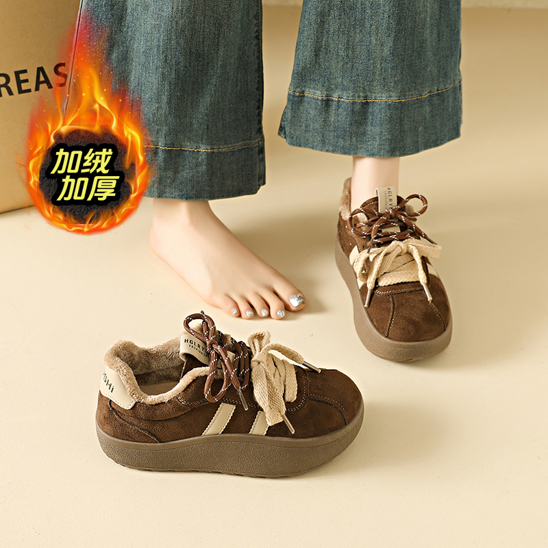 赵露思同款复古德训鞋女