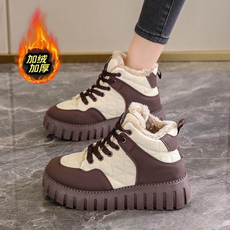 赵露思同款加绒加厚棉鞋女